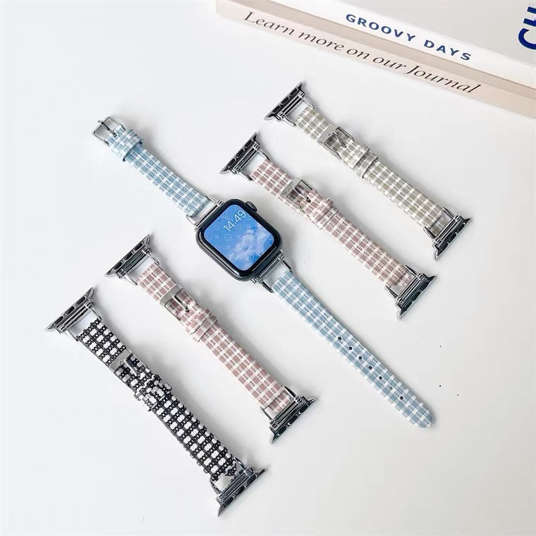 Gingham Watch Strap